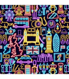 Panoramique sur-mesure NEON LONDON - WALL DREAMER BOOK 1 - REF WAD0047