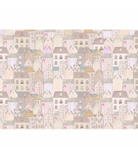 Panoramique sur-mesure LES MAISONNETTES - WALL DREAMER BOOK 1 - REF WAD0157