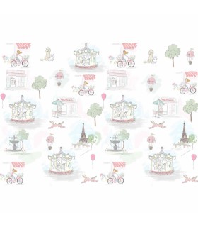 Panoramique sur-mesure VIE PARISIENNE - WALL DREAMER BOOK 1 - REF WAD0150