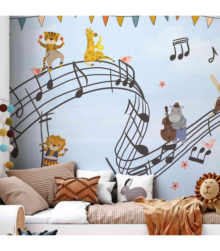 Panoramique sur-mesure MÉLODIES & COMPTINES - WALL DREAMER BOOK 1 - REF WAD0126