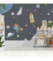Panoramique sur-mesure SPACE ANIMALS - WALL DREAMER BOOK 1 - REF WAD0131-1
