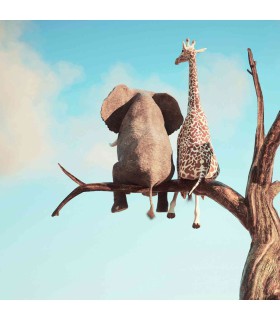 Panoramique sur-mesure OLD FRIENDS - WALL DREAMER BOOK 1 - REF WAD0050