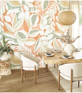 Papier peint Panoramique PLACE DES LICES TERRACOTTA-PIN, format M - Collection Échappée Belle - CASADECO - Réf.ECHA89887217