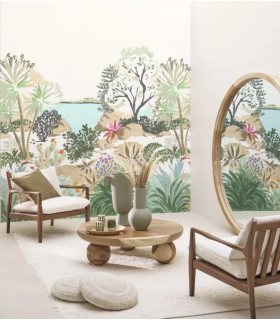 Papier peint Panoramique CAP ESTEREL BLEU, format L - Collection Échappée Belle - CASADECO - Réf.ECHA89866118