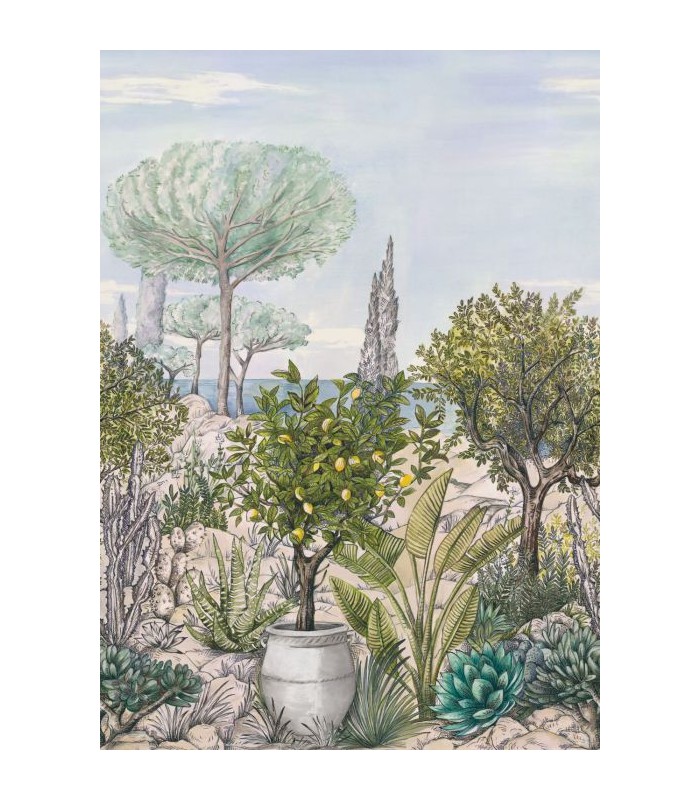Panoramique BAUX DE PROVENCE CAL VERT 200x280 - Collection AZUR - CASELIO - Réf. AZU105477703