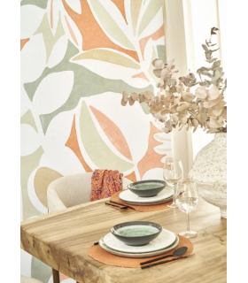 Papier peint Panoramique PLACE DES LICES TERRACOTTA-PIN, format M - Collection Échappée Belle - CASADECO - Réf.ECHA89887217