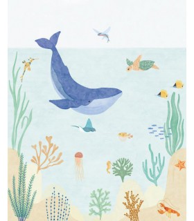 Panoramique LE MONDE DE LA MER MULTICOULEURS L 250x310 - Collection LES MINIS MONDES - CASELIO - Réf. MNM105666002