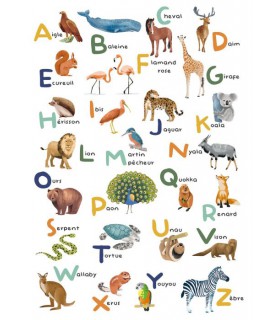 Panoramique APPRENONS L ALPHABET MULTICOULEURS M 200x280 - Collection LES MINIS MONDES - CASELIO - Réf. MNM105672303