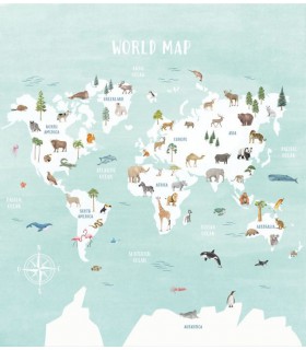 Panoramique DECOUVRIR LE MONDE MULTICOULEURS M 250x280 - Collection LES MINIS MONDES - CASELIO - Réf. MNM105766301