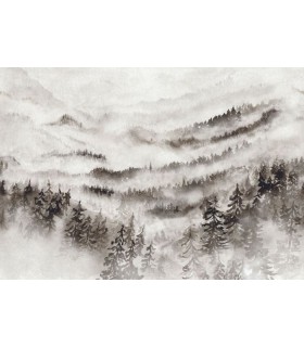 Panoramique MORNING MIST M GRIS BRUME 400x280 - Collection WONDERWALLS 2 - CASADECO - Réf. WDWD200189111