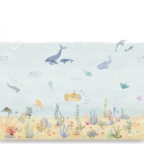 Panoramique EXPLORATION UNDER THE SEA BLEU S 300x250 - Collection ONCE UPON A TIME 2 - CASADECO - Réf. OUTD200706207