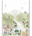 Panoramique WELCOME TO THE VILLAGE MULTICO M 200x280 - Collection ONCE UPON A TIME 2 - CASADECO - Réf. OUTD200713603