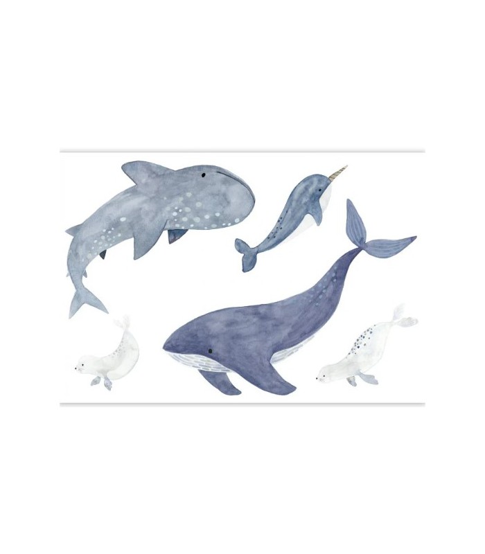 Panoramique SEA LIFE SPRAY UP BLEU - Collection ONCE UPON A TIME 2 - CASADECO - Réf. OUTD200896505