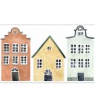 Panoramique LITTLE HOUSES SPRAY UP MULTICOULEURS - Collection ONCE UPON A TIME 2 - CASADECO - Réf. OUTD200908720