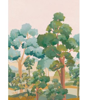 Panoramique L ETE INDIEN NOIR _L 200x310 - Collection BALADE - CASELIO - Réf. BLD106159004