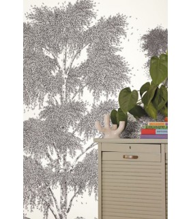 Panoramique POESIE PRINTANIERE NOIR 250x250 - Collection BALADE - CASELIO - Réf. BLD106169006