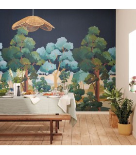 Panoramique L ETE INDIEN NOIR _S 200x250 - Collection BALADE - CASELIO - Réf. BLD106159005