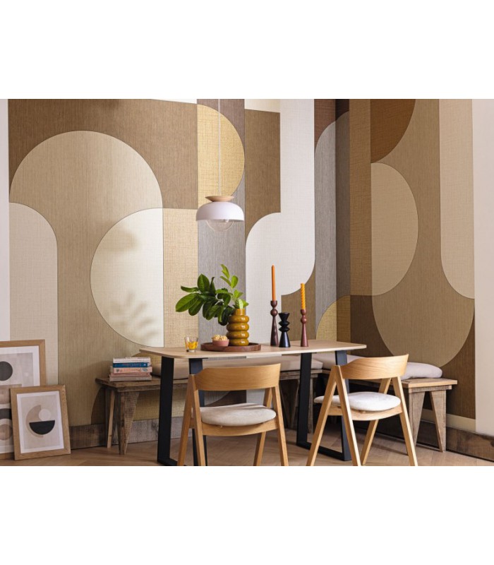 Panoramique SUBTILE BEIGE _S 212 x 250 - Collection MATIERES - CASELIO - Réf. MMT106032025