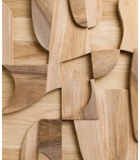 Panoramique MARQUETRY MARRON S 212 x 250 - Collection RELIEFS - CASELIO - Réf. RLF106192025