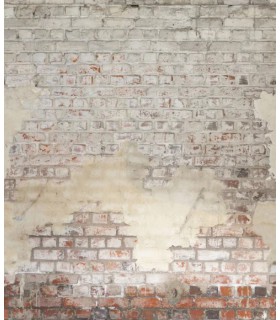 Panoramique BRICKWALL TAUPE S 212 x 250 - Collection RELIEFS - CASELIO - Réf. RLF106251025