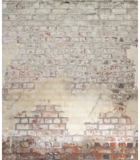 Panoramique BRICKWALL TAUPE M 212 x 280 - Collection RELIEFS - CASELIO - Réf. RLF106251026