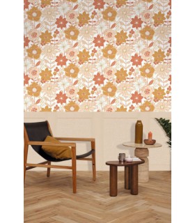 Panoramique SOUBASSEMENT JUTE S BEIGE - Collection RELIEFS - CASELIO - Réf. RLF105221010