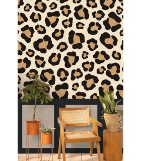 Panoramique SOUBASSEMENT JUTE S NOIR - Collection RELIEFS - CASELIO - Réf. RLF105229090