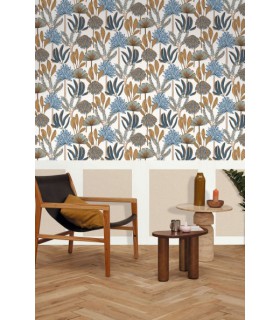 Panoramique SOUBASSEMENT JUTE M BLANC - Collection RELIEFS - CASELIO - Réf. RLF105230000