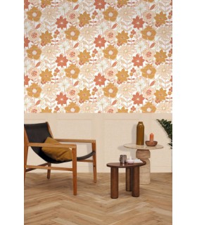 Panoramique SOUBASSEMENT JUTE M BEIGE - Collection RELIEFS - CASELIO - Réf. RLF105231010