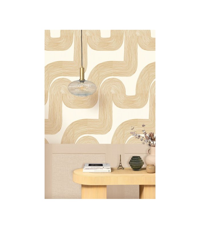 Panoramique SOUBASSEMENT JUTE M BEIGE - Collection RELIEFS - CASELIO - Réf. RLF105231010