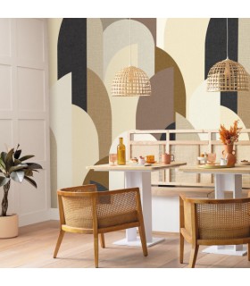 Panoramique FABRIC ARCH BEIGE S 212 x 250 - Collection RELIEFS - CASELIO - Réf. RLF106291025