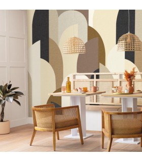 Panoramique FABRIC ARCH BEIGE M 212 x 280 - Collection RELIEFS - CASELIO - Réf. RLF106291026