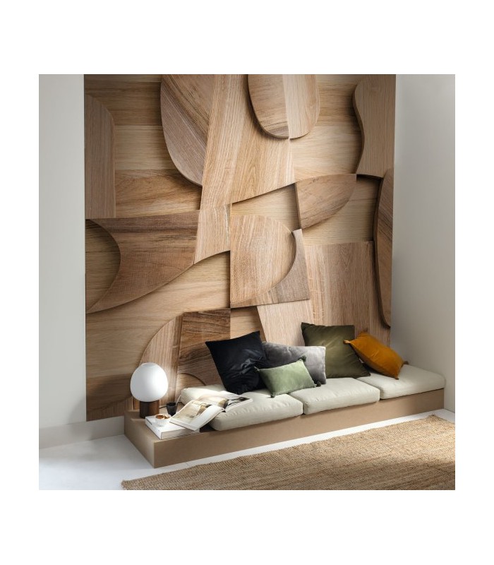 Panoramique MARQUETRY MARRON L 212 x 310 - Collection RELIEFS - CASELIO - Réf. RLF106192027