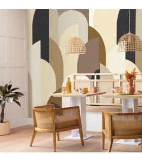 Panoramique FABRIC ARCH BEIGE L 212 x 310 - Collection RELIEFS - CASELIO - Réf. RLF106291027