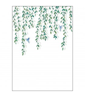 Papier peint Panoramique Birdy Vert - 200x280cm - Collection Green Life 2 - CASELIO - Réf.  GNL2105400403