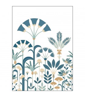 Papier peint Panoramique Luxuriance BLEU - 200x280cm - Collection Élégance - CASELIO - Réf. ELC105326003