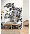 Papier peint Panoramique Garden Shed Noir - 200x280cm - Collection Green Life 2 - CASELIO - Réf.  GNL2105420903