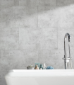 Dalle murale PVC effet ciment gris Liverpool 65 x 37,5 cm