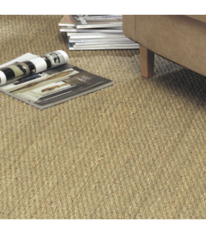 Balsan Revêtement de Sol en Jonc de Mer Naturel N3002 largeur 4m à la coupe