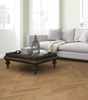 Parquet Point de Hongrie Haussmann verni mat 45°