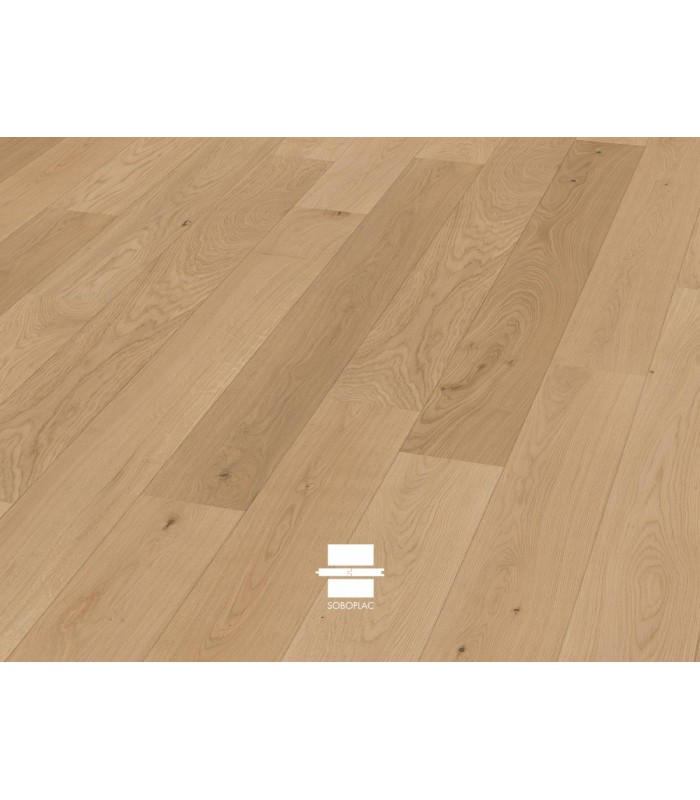 Parquet chêne contrecollé Expert Perle 180 huilé bois brut