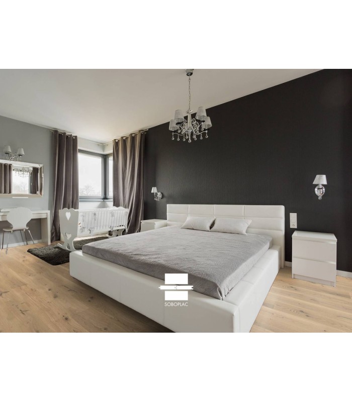 Parquet contrecollé chêne rustique brossé Expert Invisible 140