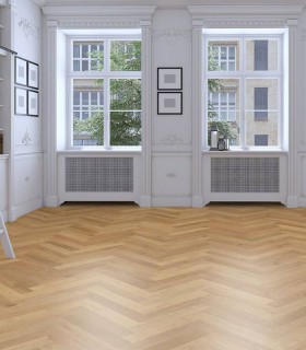 Parquet bâton rompu Tourny verni brossé naturel Soboplac