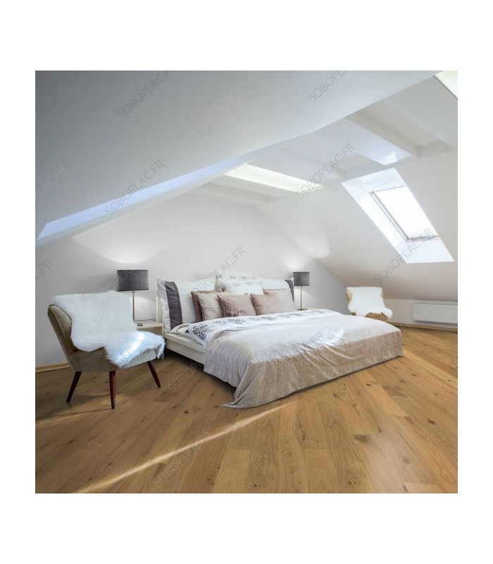 Parquet contrecollé chêne français huilé vieilli O’Tantik Nuda 12 mm