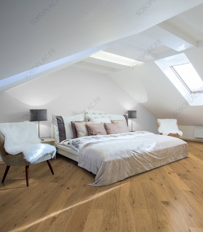Parquet contrecollé chêne français huilé vieilli O’Tantik Nuda 12 mm