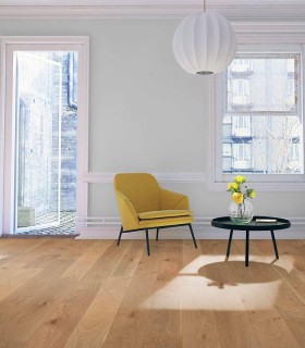 Parquet contrecollé chêne naturel Ouessant XL 14 mm verni