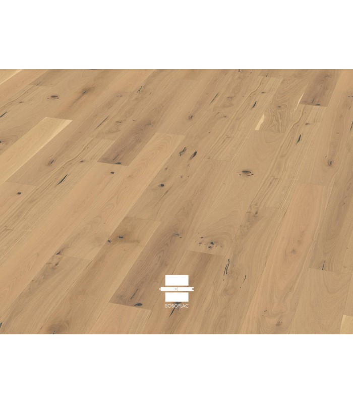 Soboplac - Parquet contrecollé - Manon - aspect bois brut chêne - Finition vernis - 14 X 130 X 1092 mm