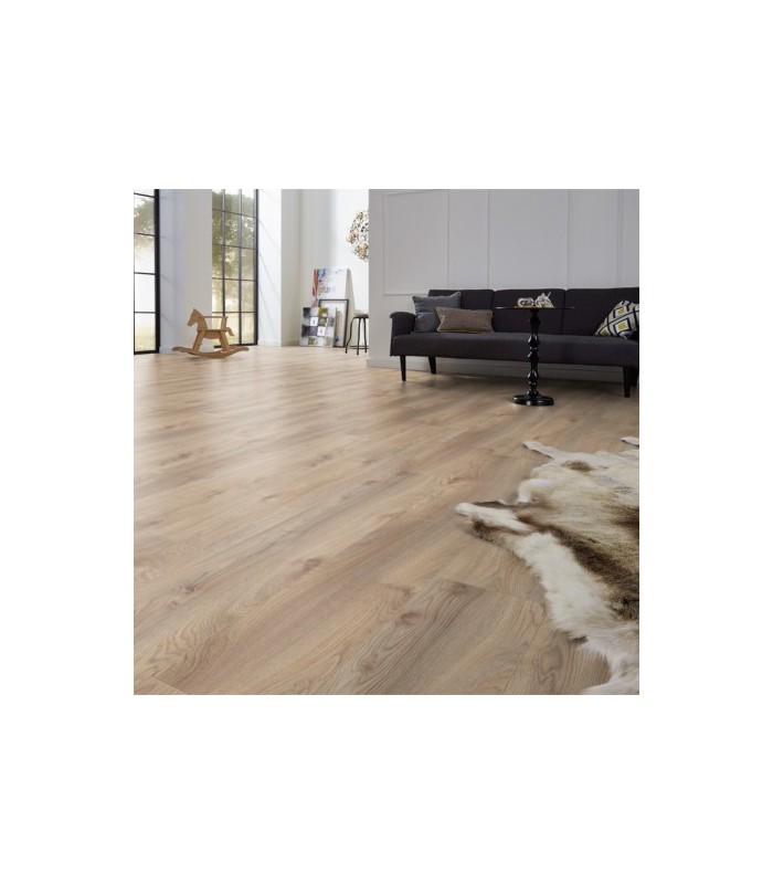 Kronotex Parquet Stratifié Mammut Plus - Chêne Macro Beige D3669 - 1845 x 244 x 10 mm
