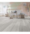 Kronotex Parquet Stratifié Robusto - Chêne Rip Blanc D3181 - 1375 x 188 x 12 mm