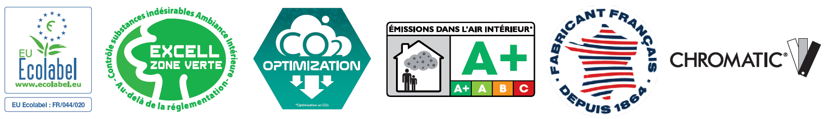 Certifications et norme peinture satinéa velours